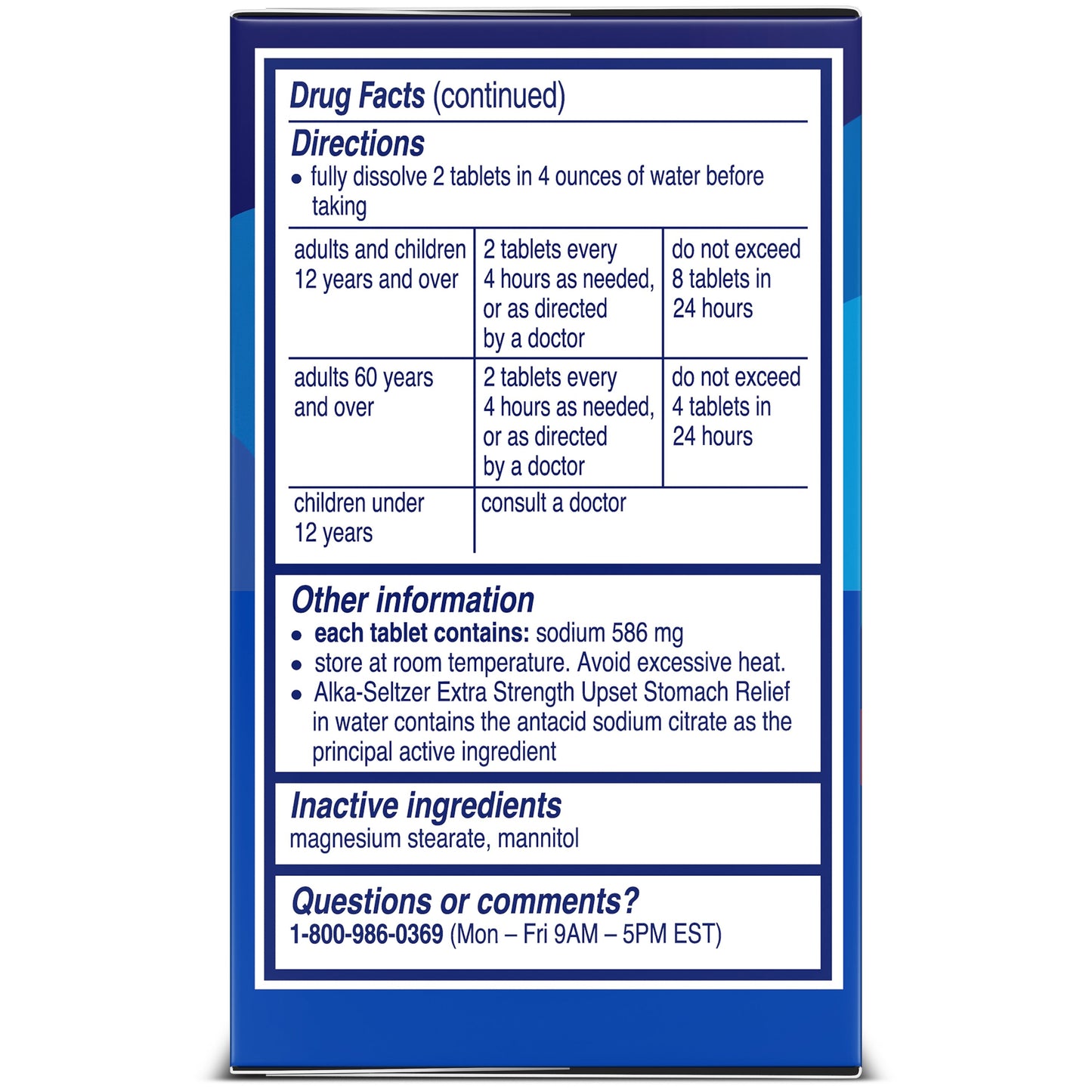 Alka-Seltzer Extra Strength Tablets