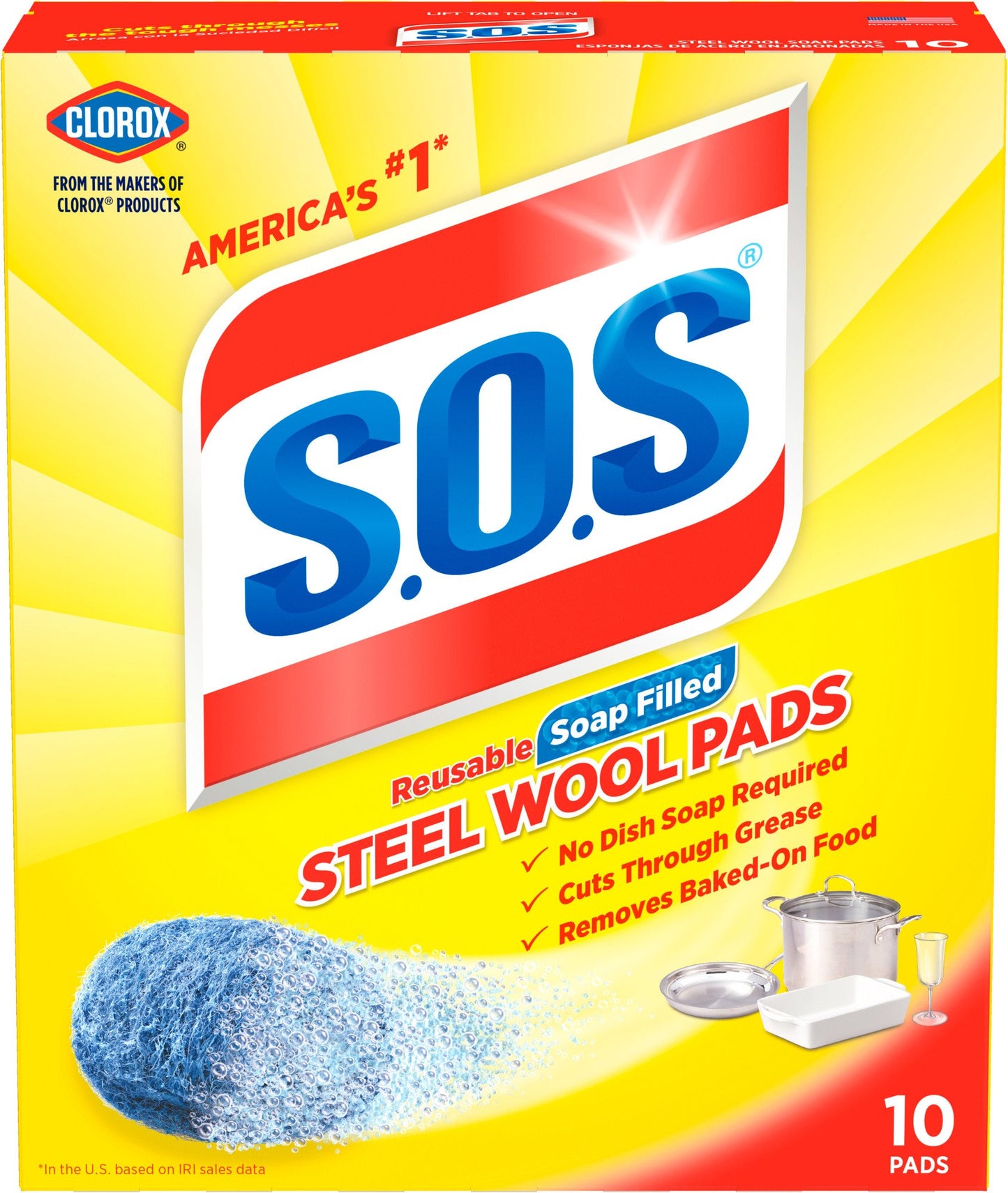 S.O.S. Soap Filled Steel Wool Pads