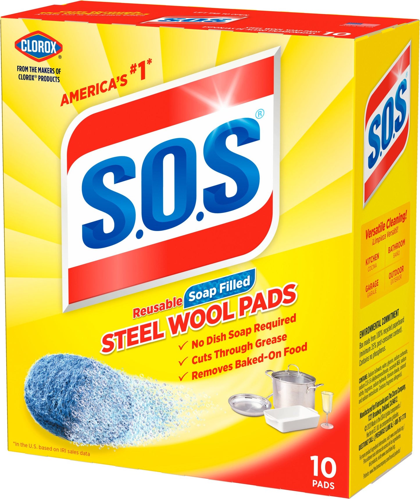 S.O.S. Soap Filled Steel Wool Pads
