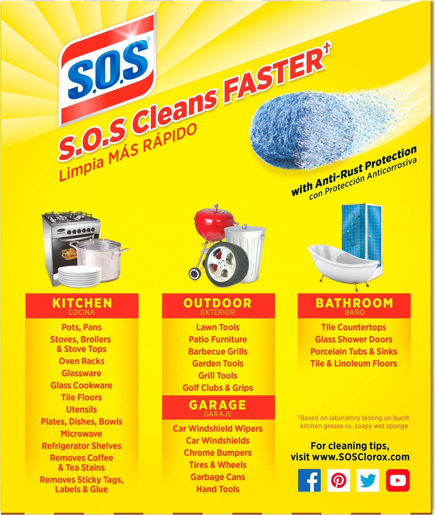 S.O.S. Soap Filled Steel Wool Pads