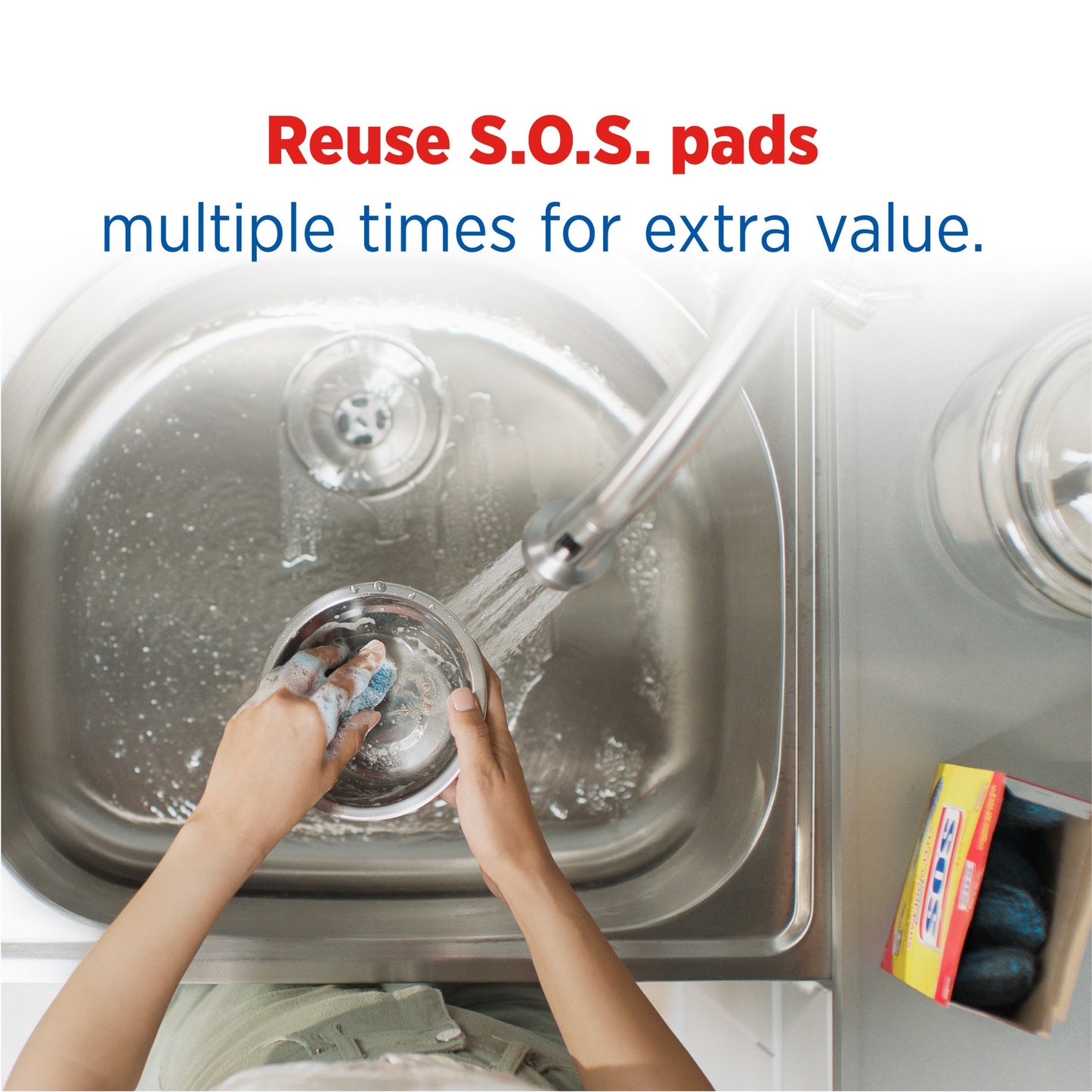 S.O.S. Soap Filled Steel Wool Pads
