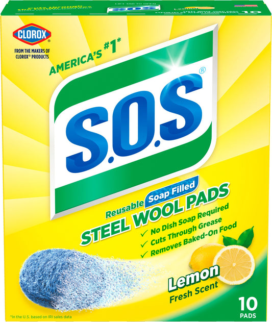S.O.S Steel Wool Soap Pads - Lemon Fresh