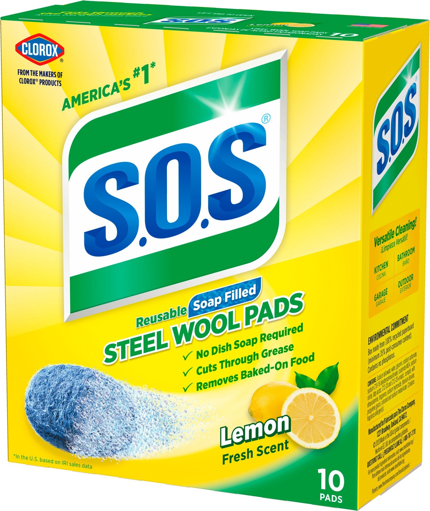 S.O.S Steel Wool Soap Pads - Lemon Fresh