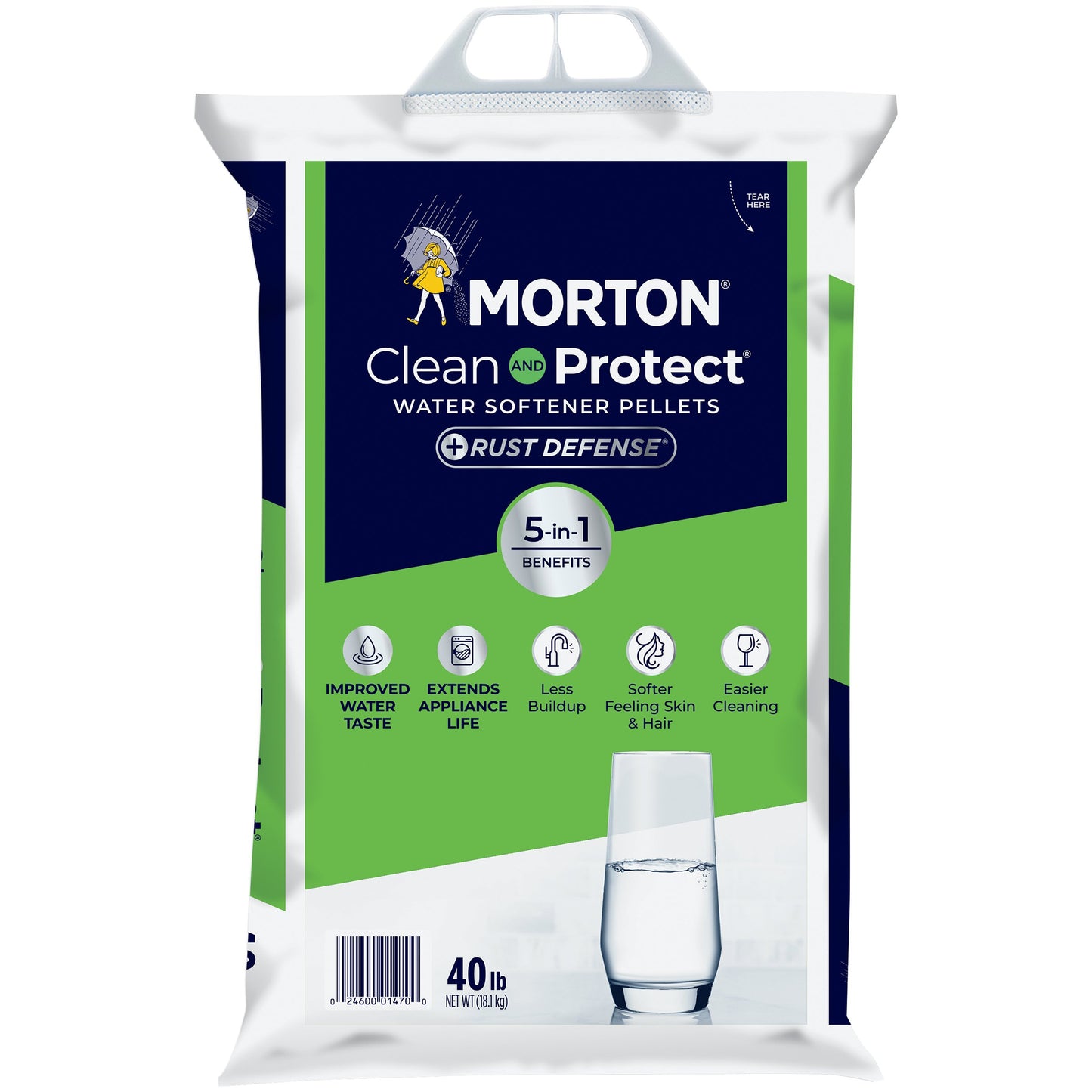 Morton Clean and Protect® Plus Rust Defense® Water Softener Salt Pellets