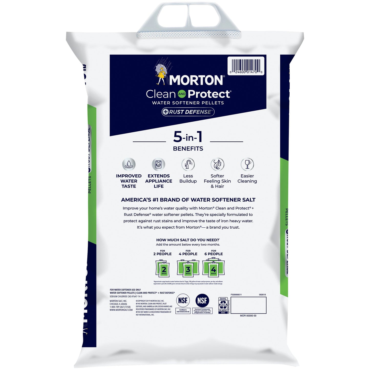 Morton Clean and Protect® Plus Rust Defense® Water Softener Salt Pellets