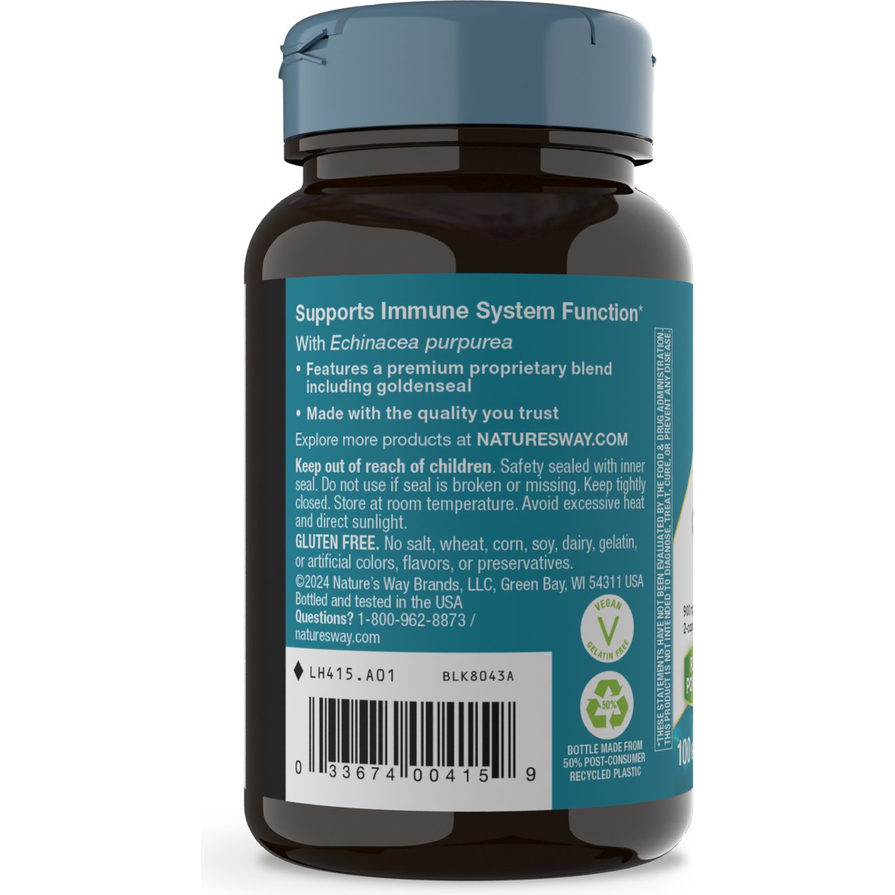 Nature's Way Echinacea Goldenseal Immune Health Capsules