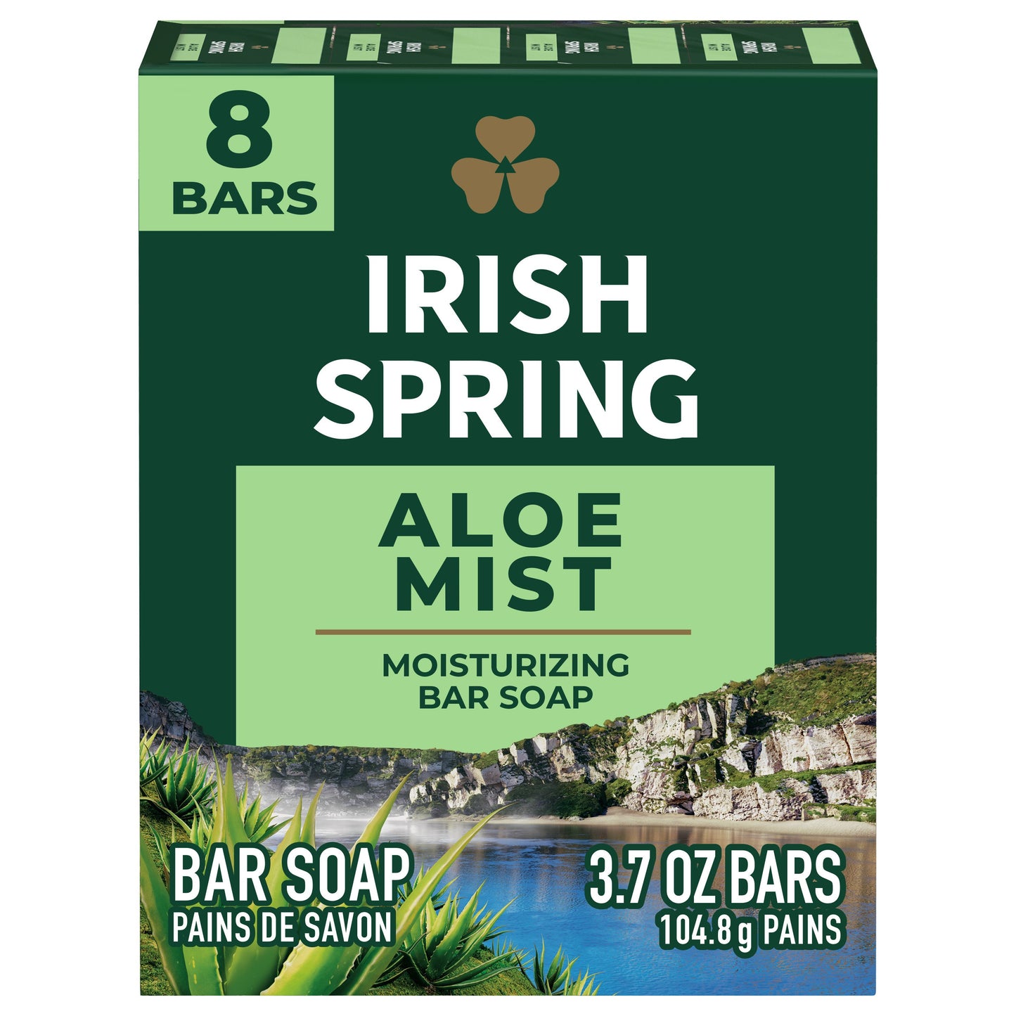 Irish Spring Deodorant Bar Soap for Men - Aloe Mist