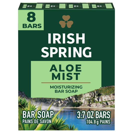 Irish Spring Deodorant Bar Soap for Men - Aloe Mist