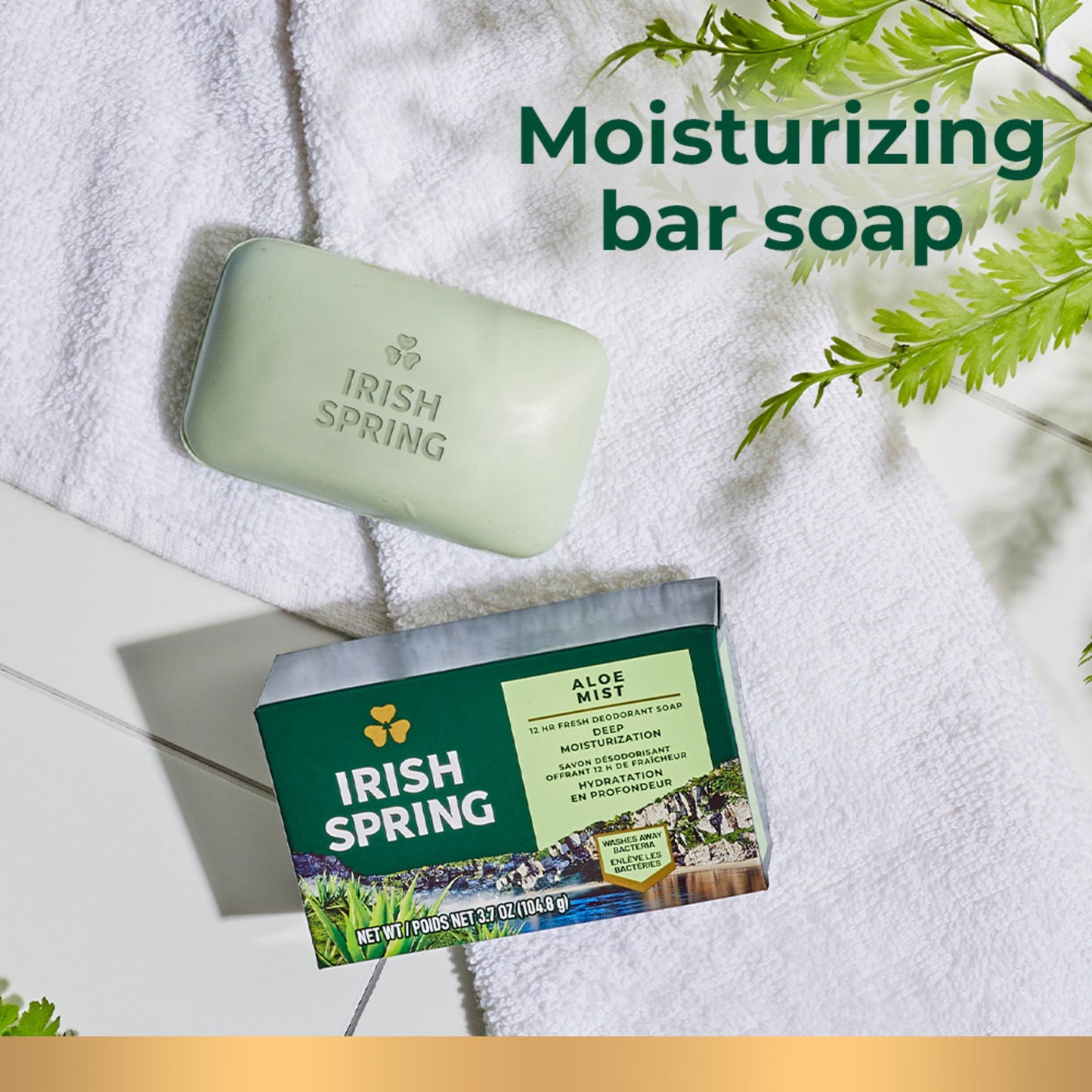 Irish Spring Deodorant Bar Soap for Men - Aloe Mist