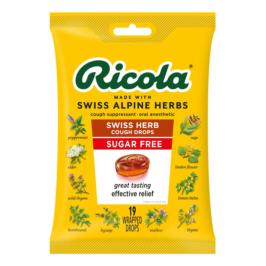 Ricola Sugar Free Cough Drops - Swiss Herb