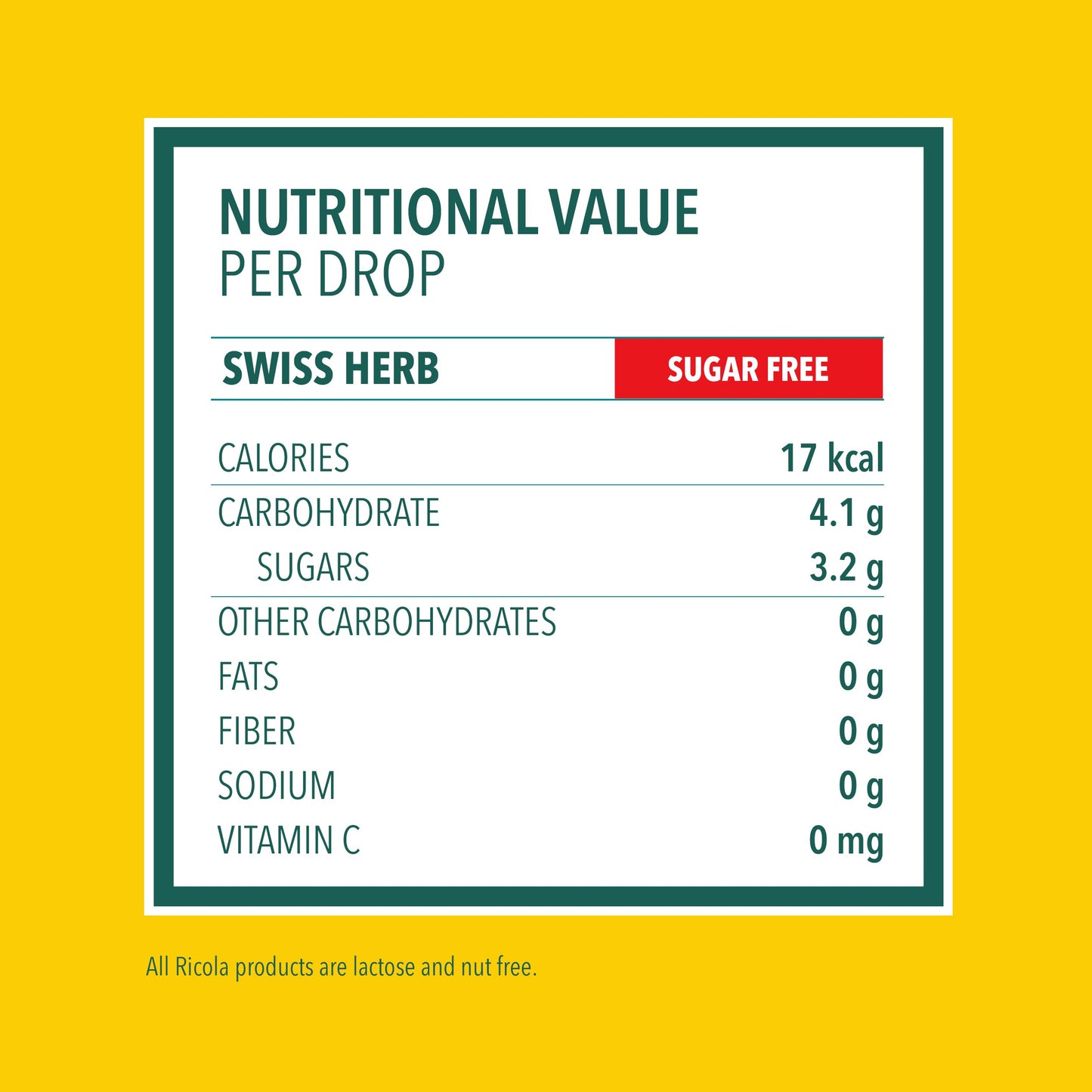 Ricola Sugar Free Cough Drops - Swiss Herb