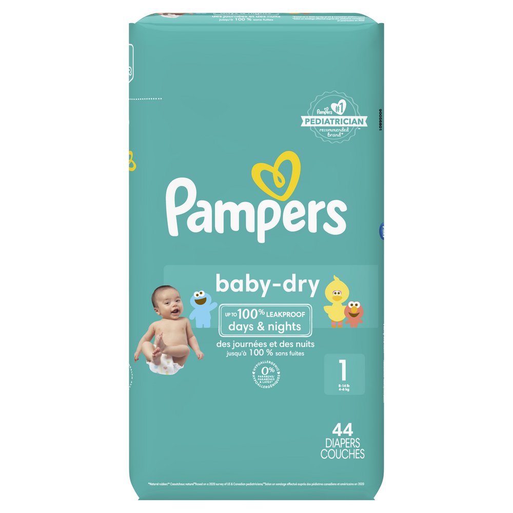 Pampers Baby-Dry Diapers Size 1