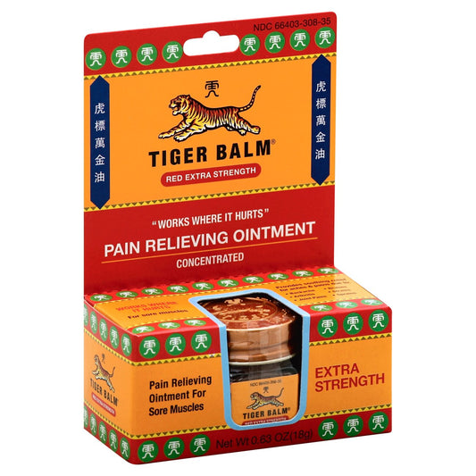Tiger Balm Red Extra Strength Pain Relieving Concentrated Ointment