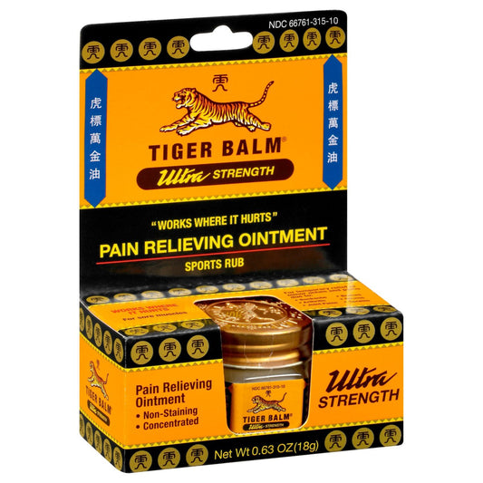 Tiger Balm Ultra Strength Pain Relieving Concentrated Sports Rub Ointment