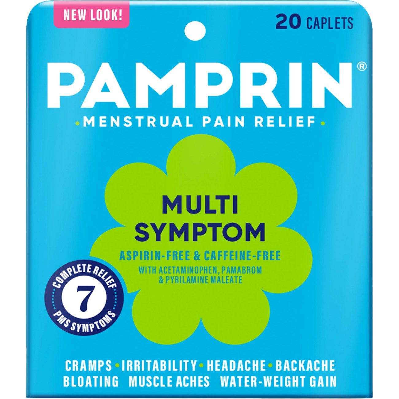 Pamprin Multi Symptom Menstrual Pain Relief Coated Caplets