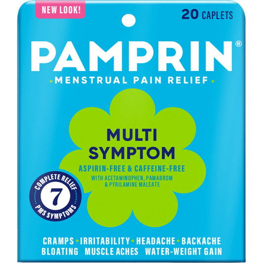 Pamprin Multi Symptom Menstrual Pain Relief Coated Caplets