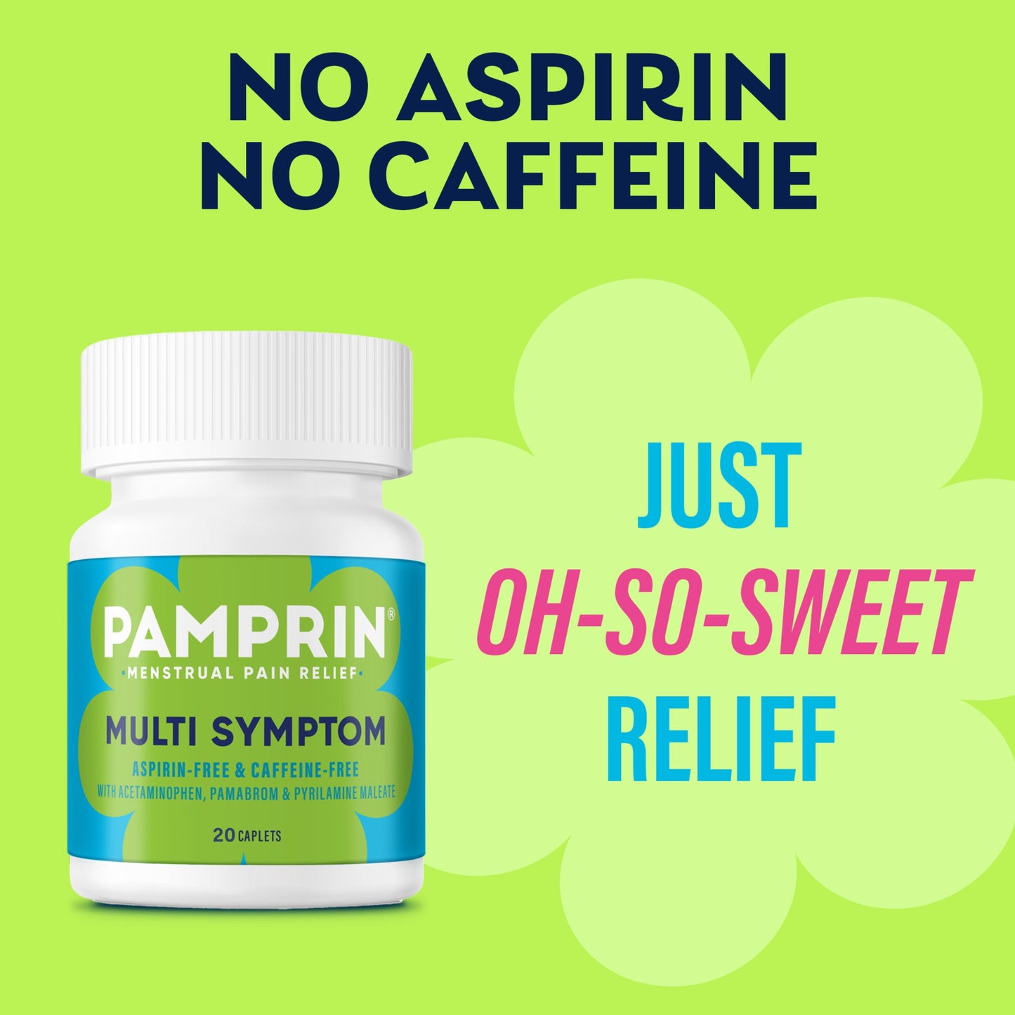 Pamprin Multi Symptom Menstrual Pain Relief Coated Caplets