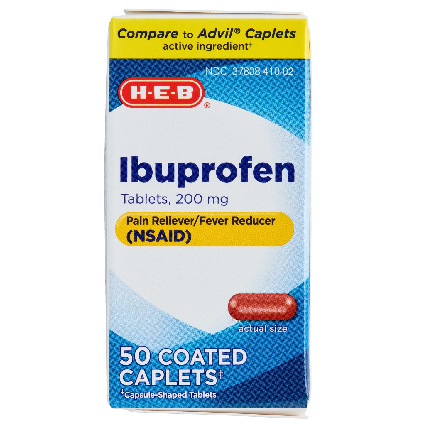 H-E-B Ibuprofen 200 mg Coated Caplets