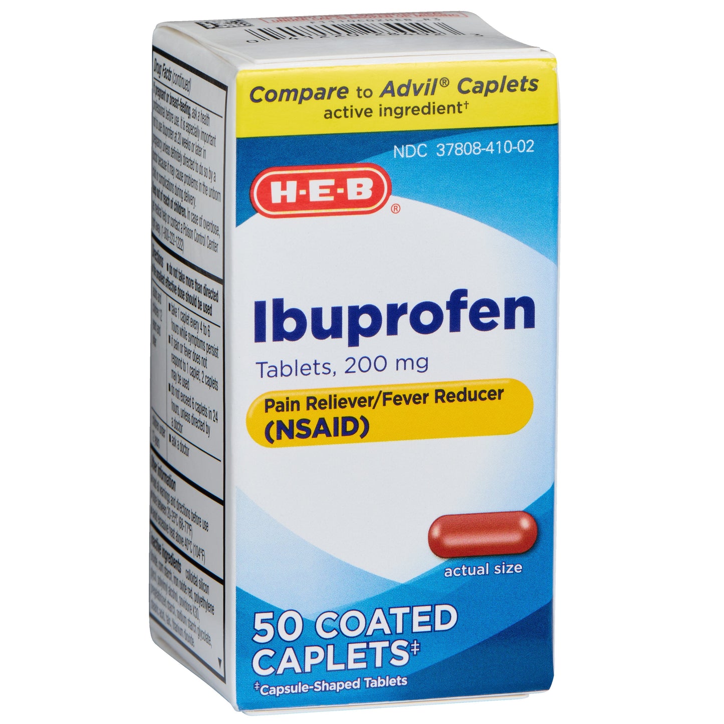 H-E-B Ibuprofen 200 mg Coated Caplets