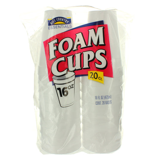 Hill Country Essentials 16 oz Foam Cups