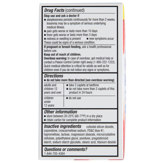 H-E-B Pain Relief PM Acetaminophen Caplets - 500 mg