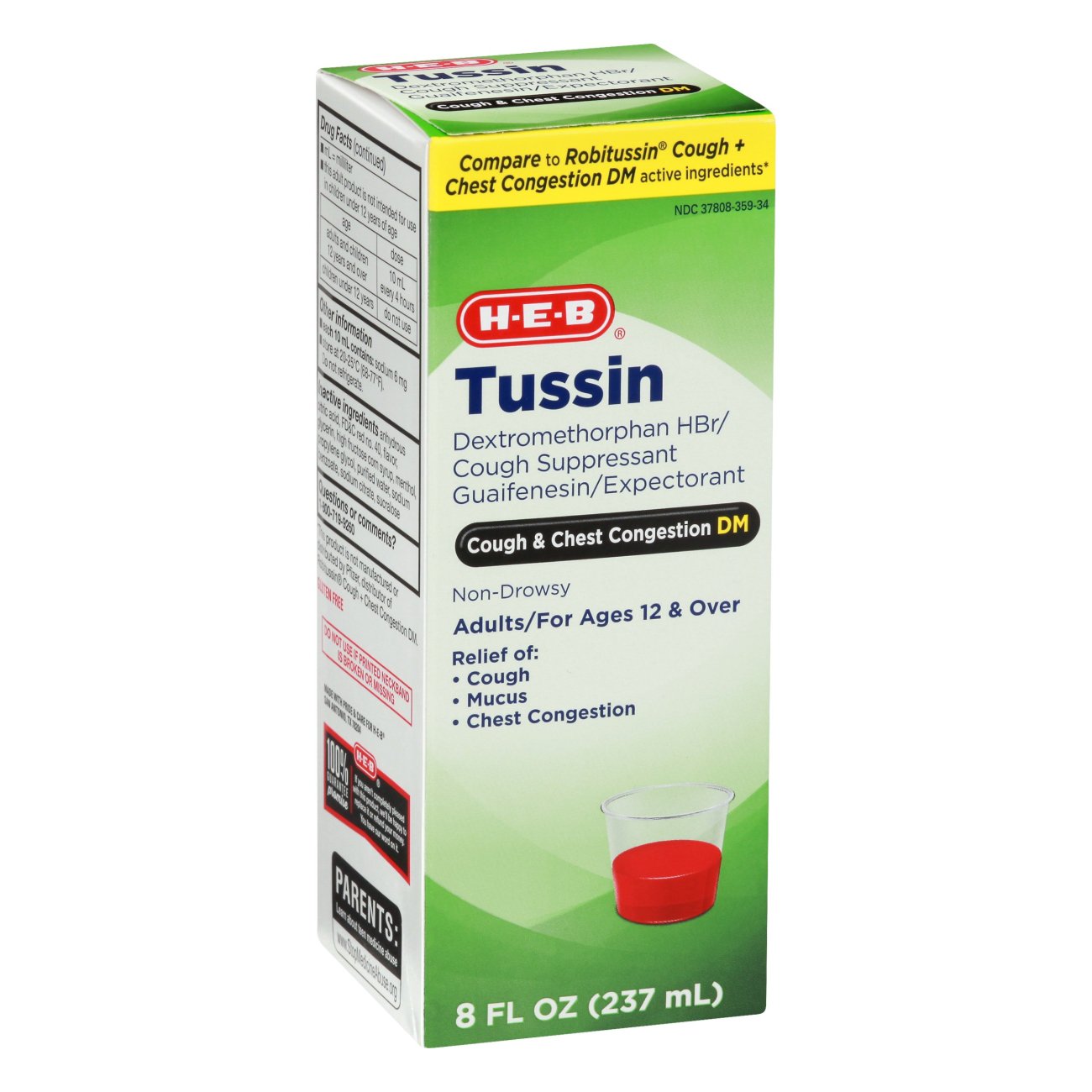 H-E-B Tussin Cough & Chest Congestion DM