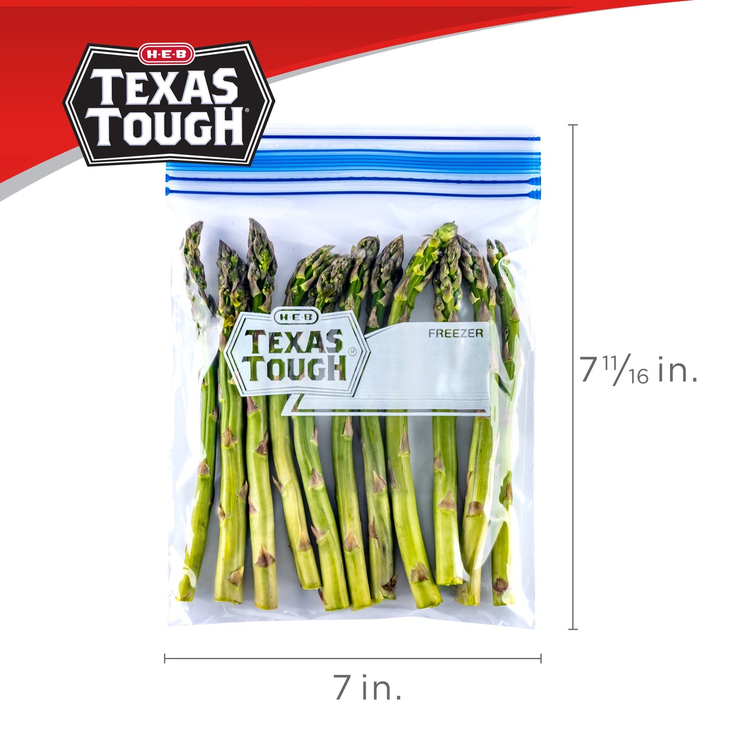 H-E-B Texas Tough Double Zipper Quart Freezer Bags