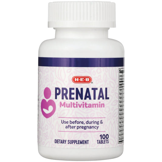 H-E-B Prenatal Multivitamin Tablets