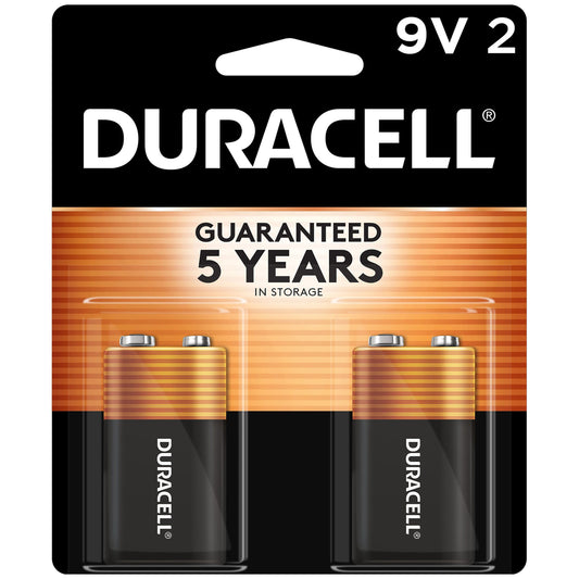 Duracell Coppertop 9V Alkaline Batteries