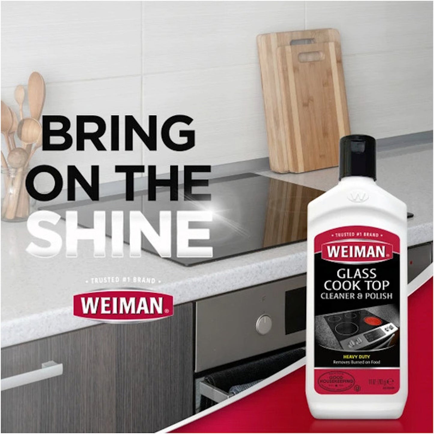 Weiman Glass Cook Top Heavy Duty Cleaner & Polish