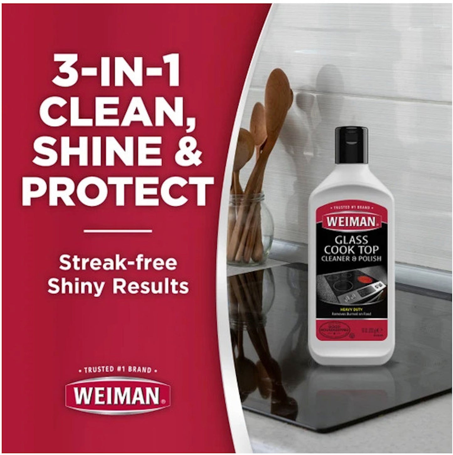 Weiman Glass Cook Top Heavy Duty Cleaner & Polish