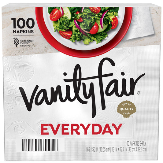 Vanity Fair Everyday Paper Napkins-White