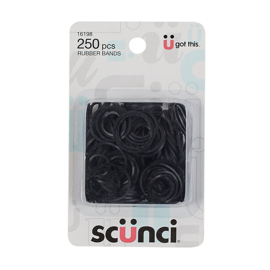 Scunci Small Black Rubber Bands