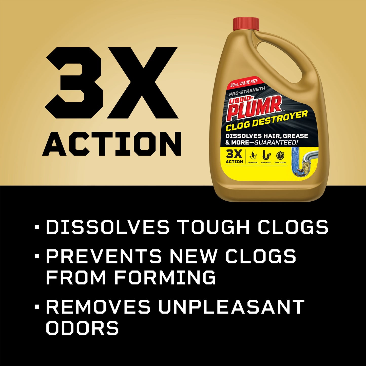 Liquid-Plumr Pro-Strength Clog Destroyer Gel with PipeGuard - Liquid Drain Cleaner