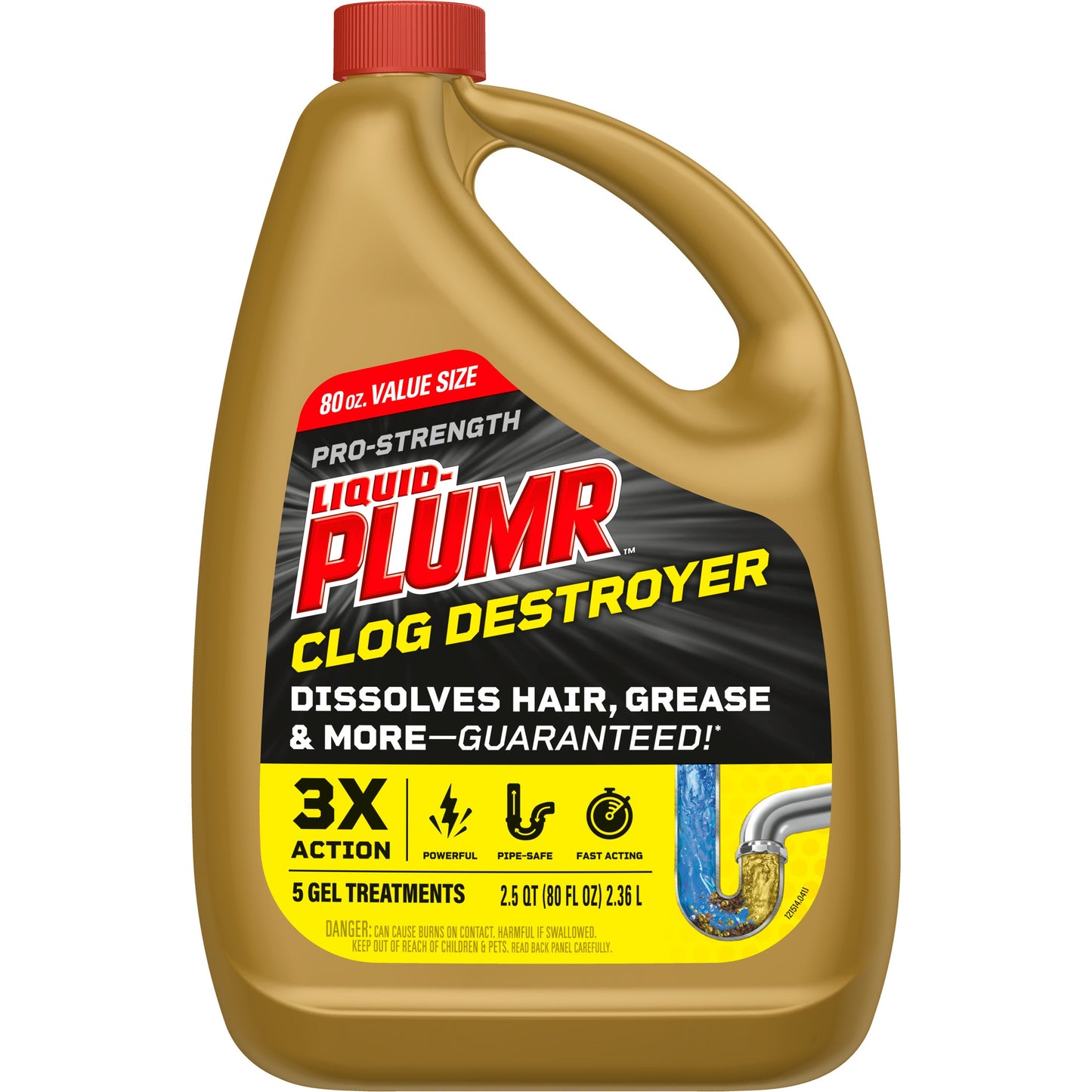 Liquid-Plumr Pro-Strength Clog Destroyer Gel with PipeGuard - Liquid Drain Cleaner