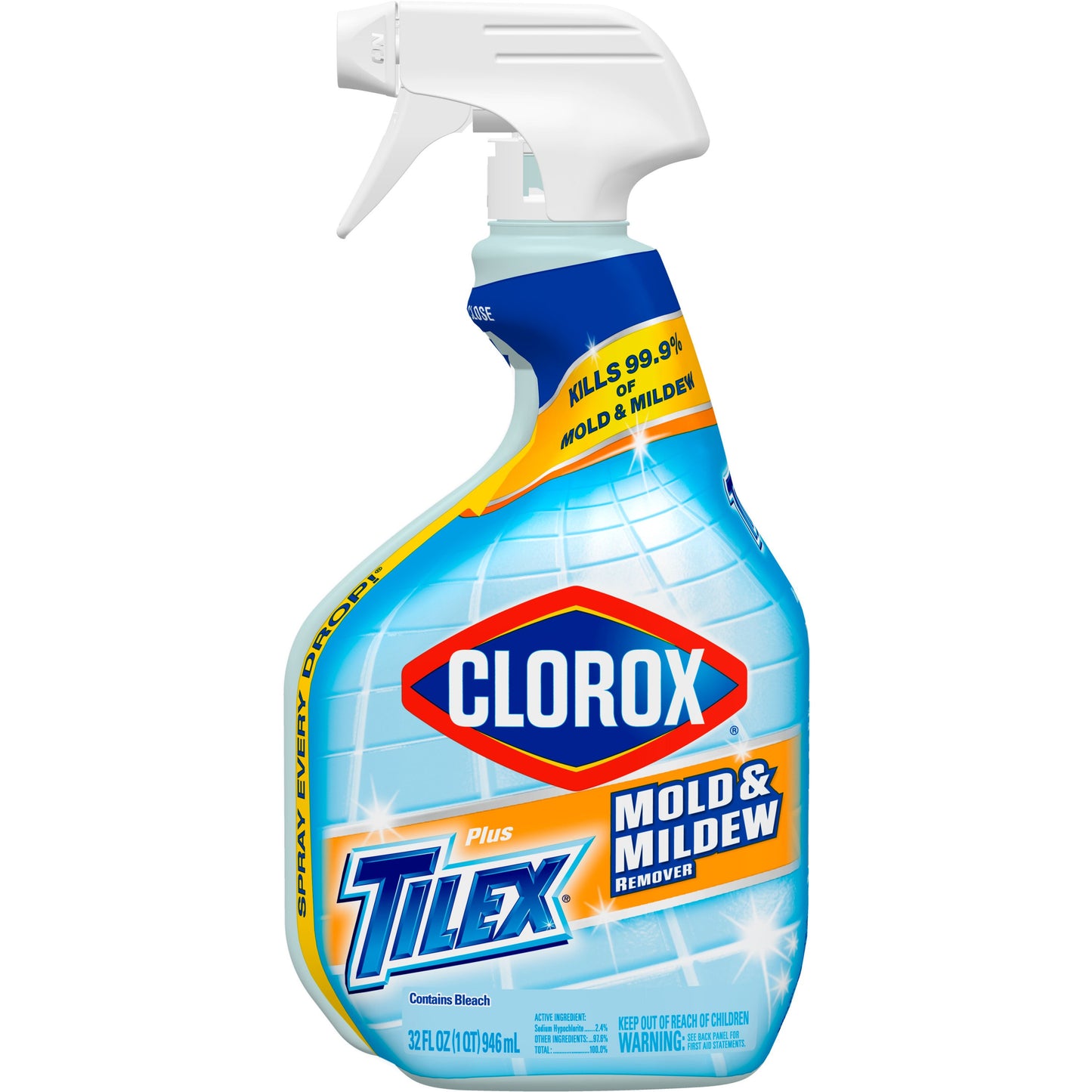 Clorox Plus Tilex Mold and Mildew Remover with Bleach Spray Bottle