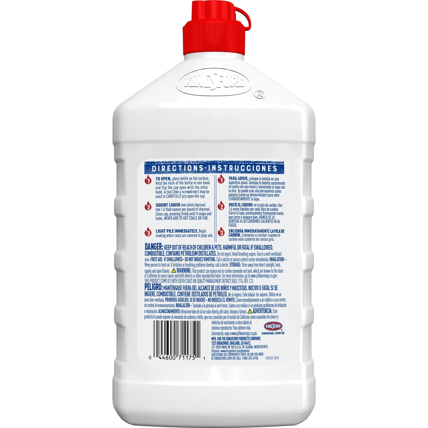 Kingsford Odorless Charcoal Lighter Fluid