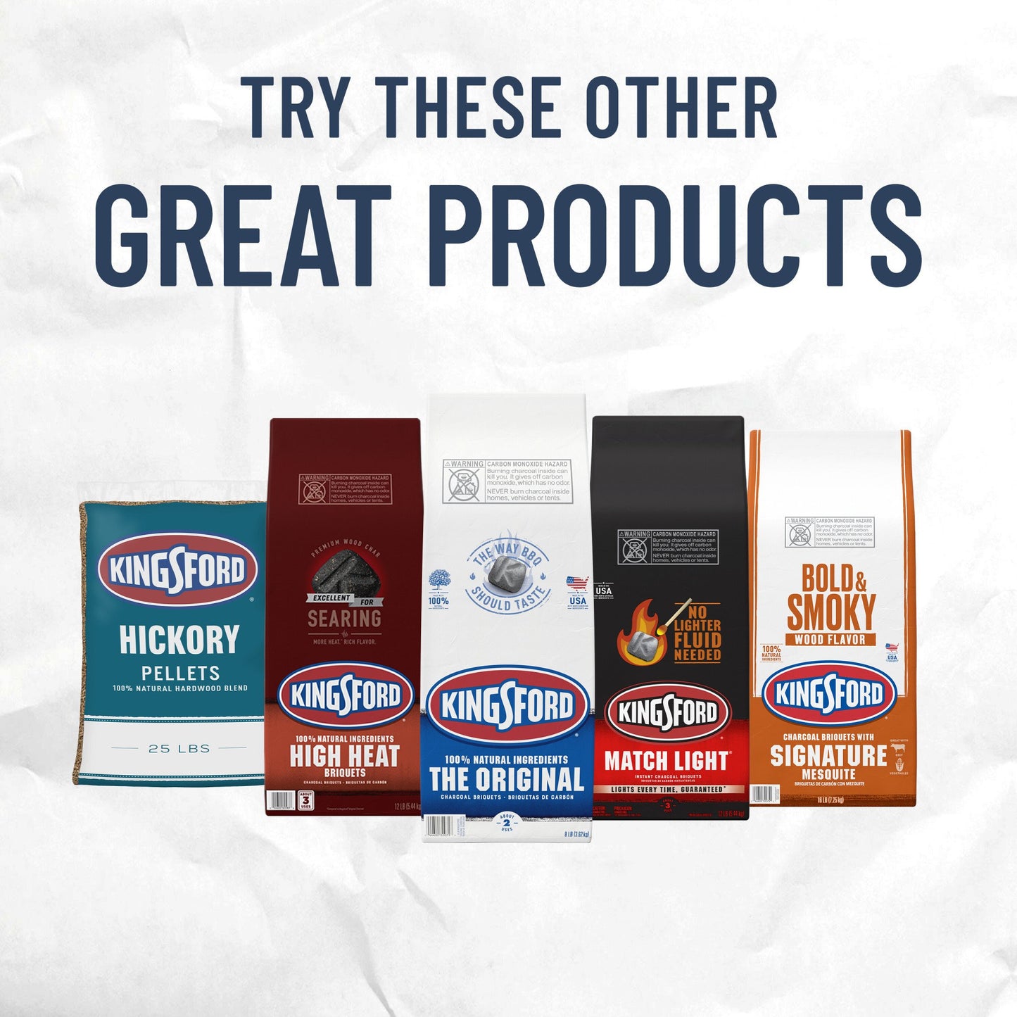 Kingsford Bold & Smoky Wood Flavor Charcoal Briquets with Signature Mesquite