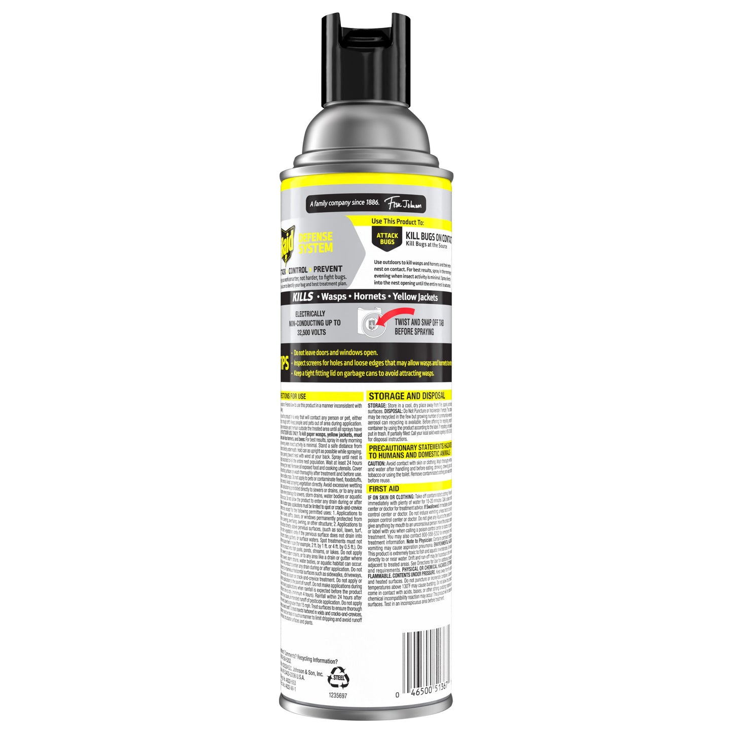 Raid Wasp & Hornet Killer, Outdoor Flying Insect Spray