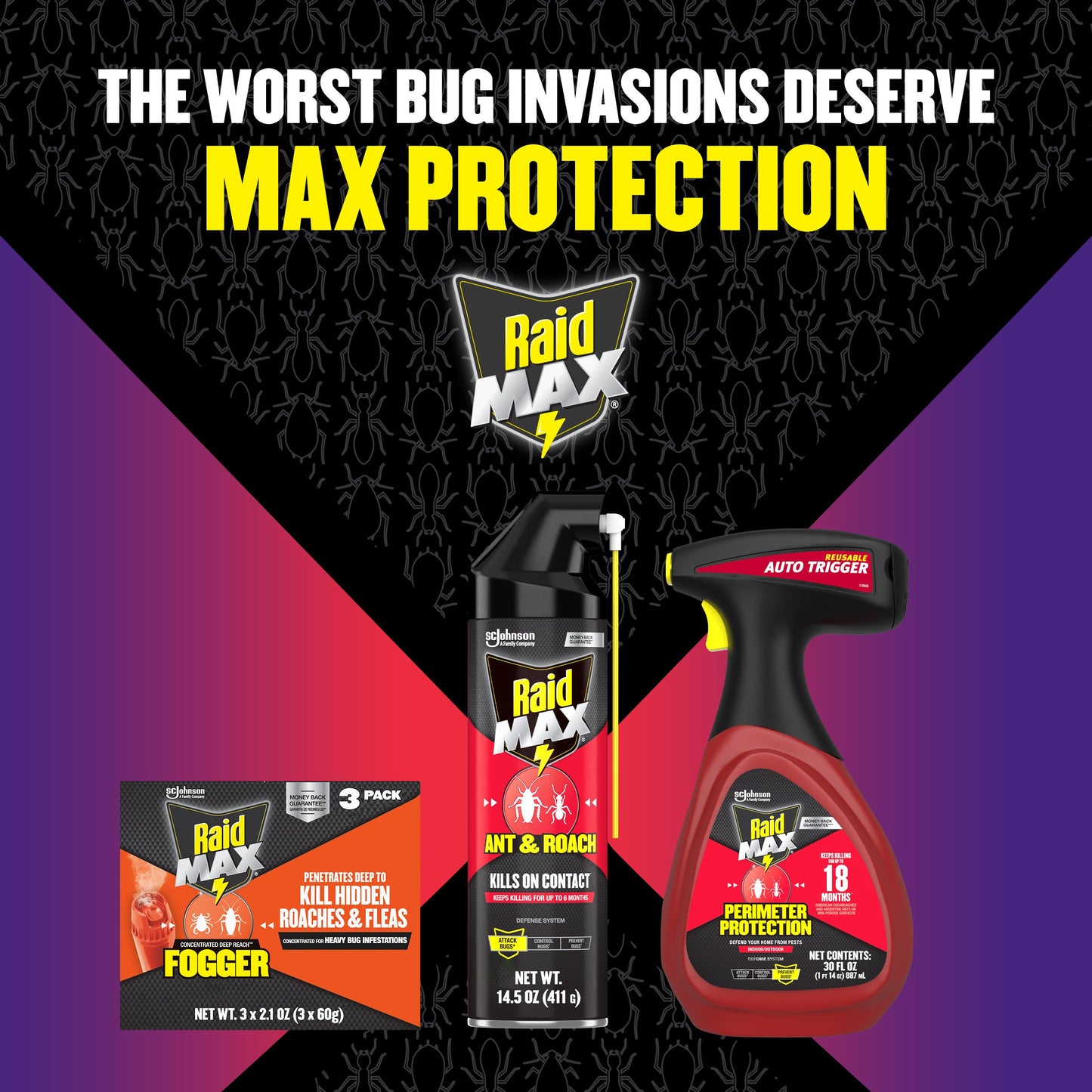Raid Max Ant & Roach Insecticide Spray