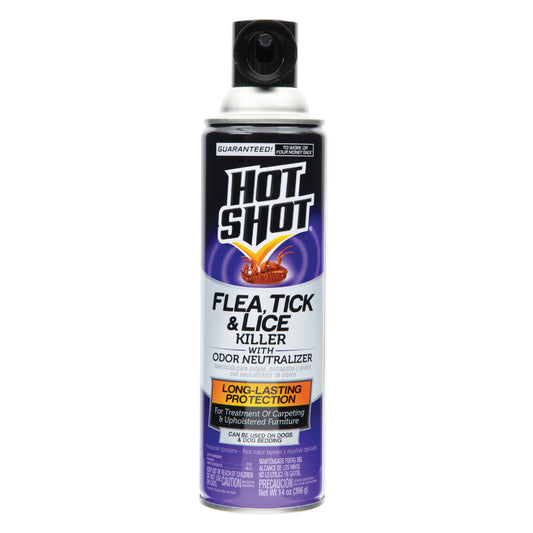 Hot Shot Flea, Tick & Lice Killer Spray with Odor Neutralizer