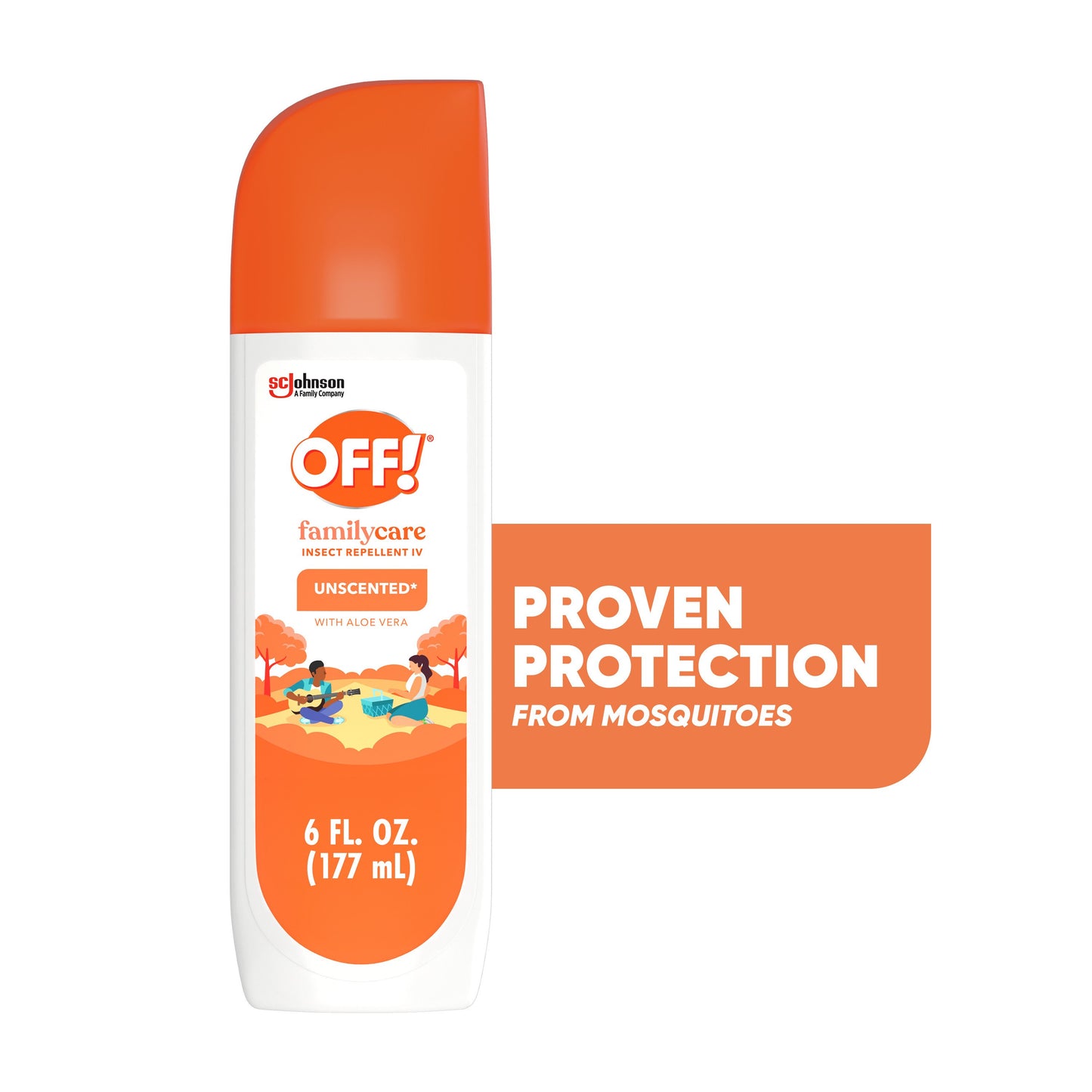 OFF! FamilyCare Mosquito Repellent Unscented Bug Spray