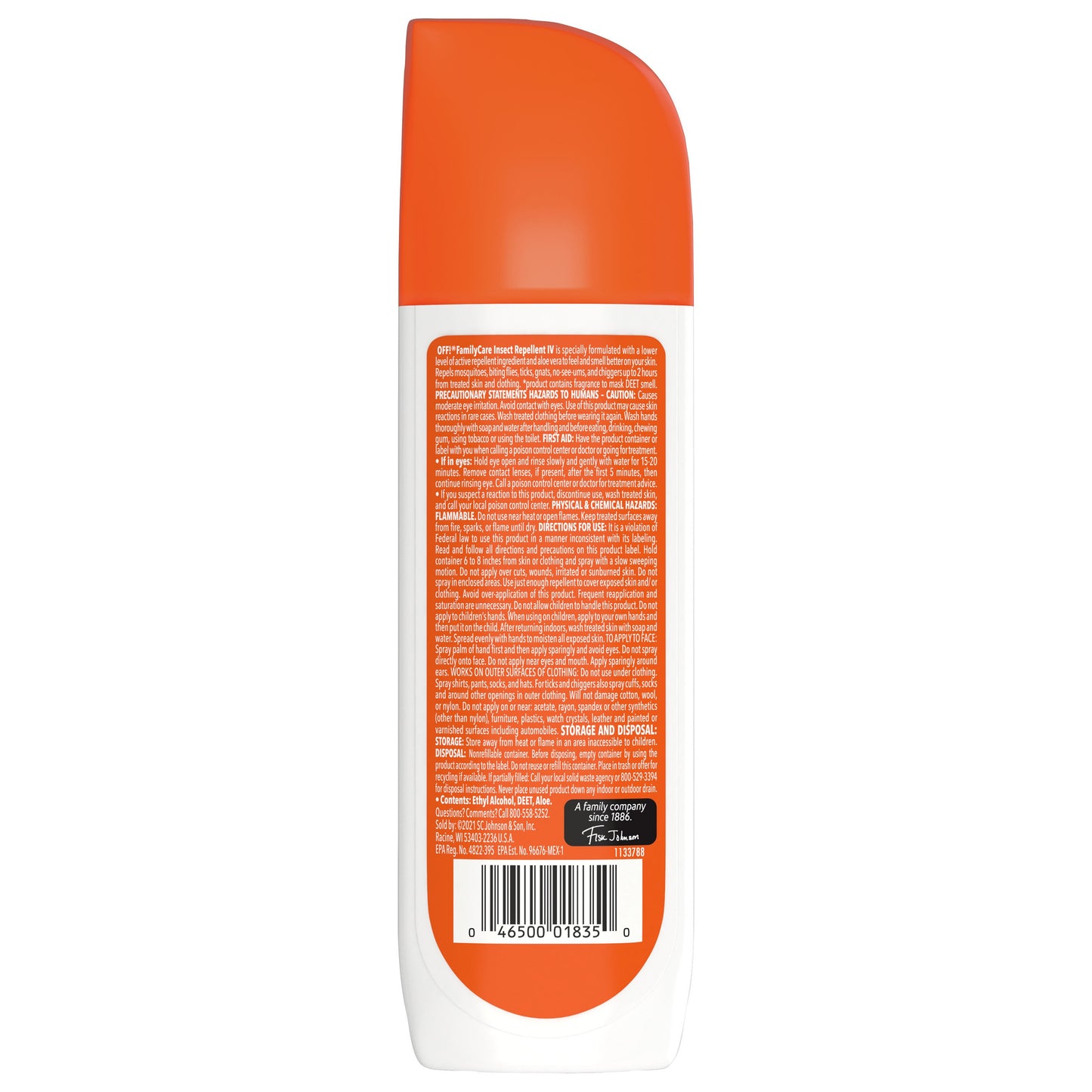 OFF! FamilyCare Mosquito Repellent Unscented Bug Spray