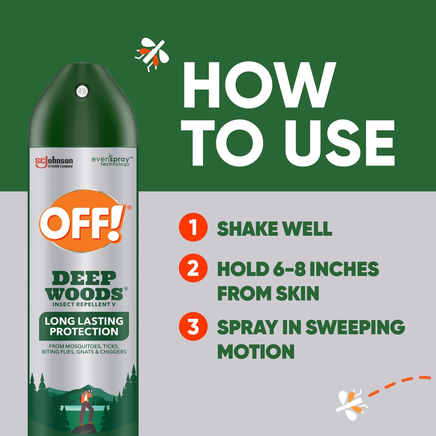 OFF! Deep Woods Insect Repellent V Spray