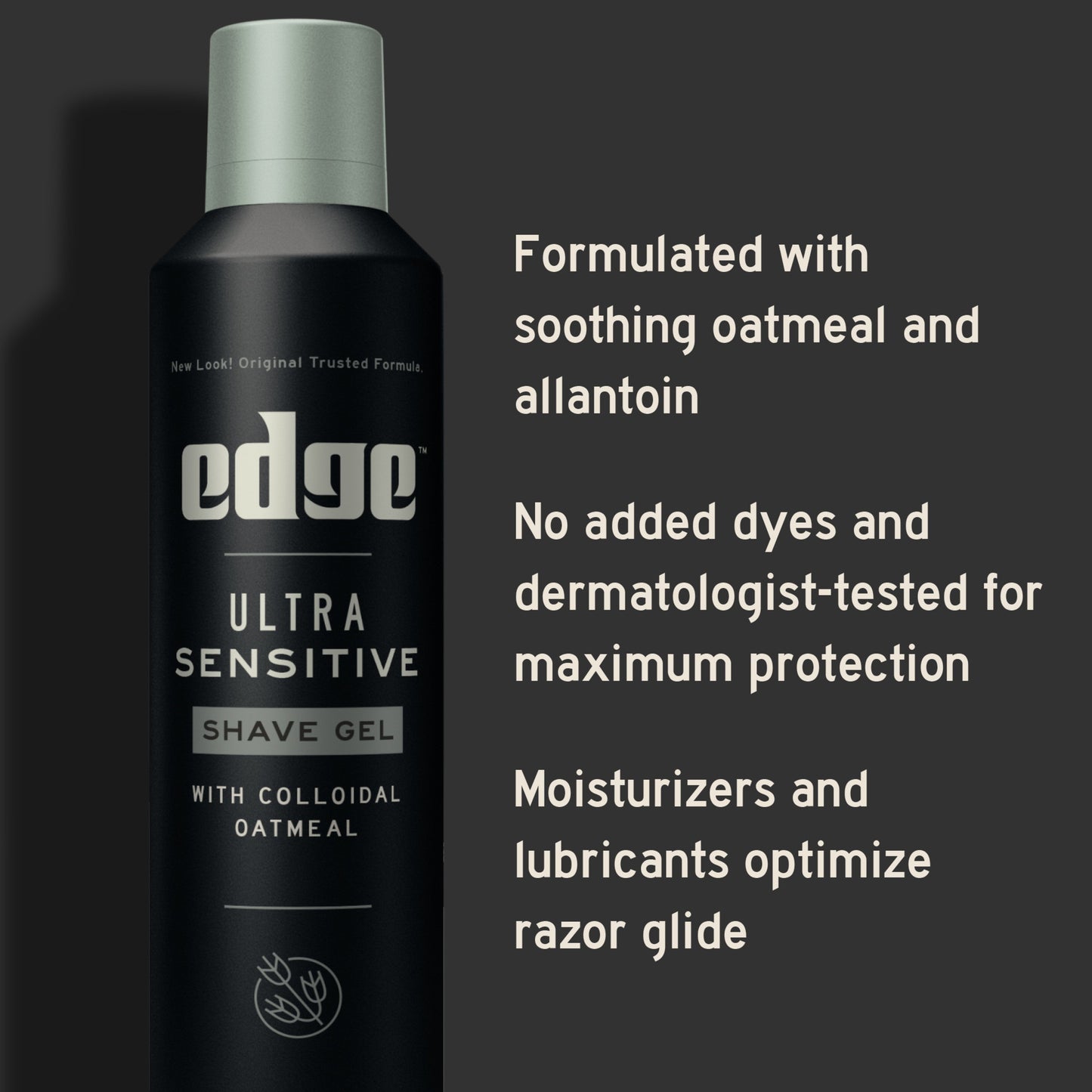 Edge Ultra Sensitive Shave Gel - Colloidal & Oatmeal