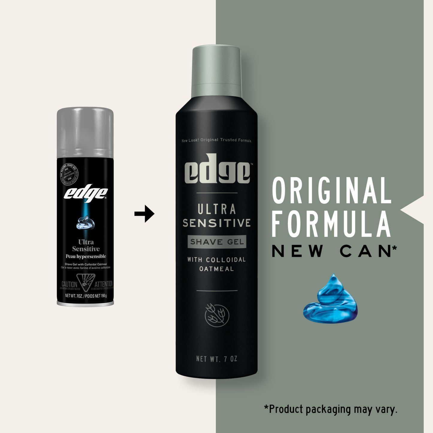 Edge Ultra Sensitive Shave Gel - Colloidal & Oatmeal