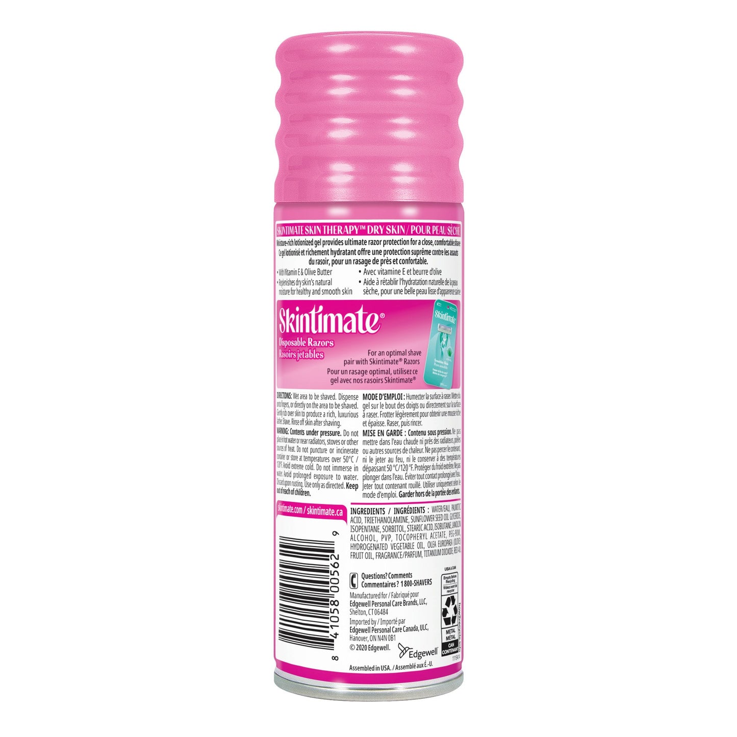 Skintimate Skin Therapy Dry Skin Moisturizing Women's Shave Gel With Lanolin And Vitamin E