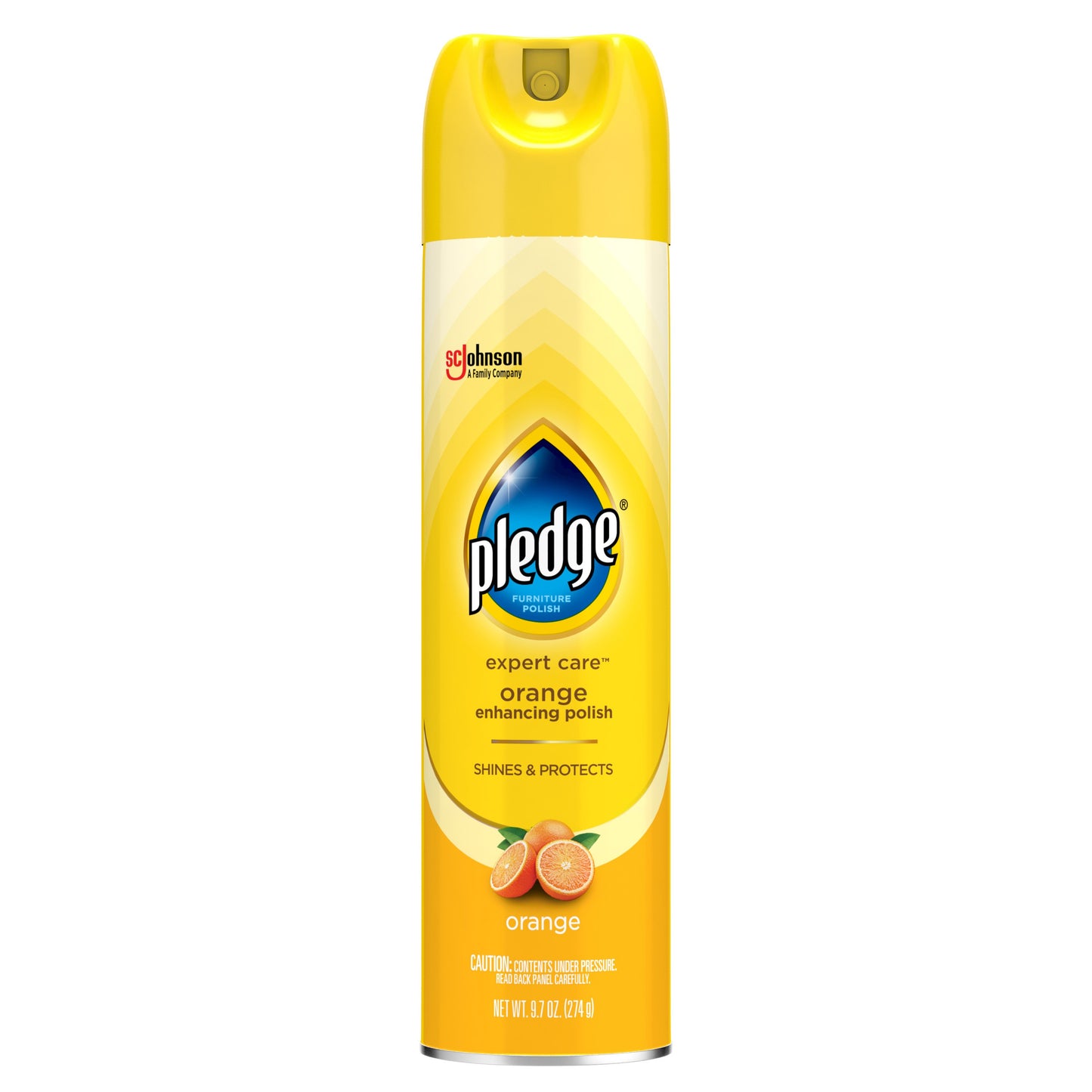 Pledge Pledge Enhancing Polish, Wood & Furniture Spray, Orange Scent, 9.7oz