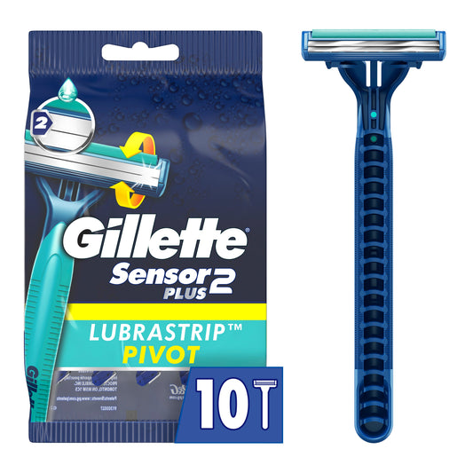 Gillette Sensor2 Plus Pivoting Head Men's Disposable Razors