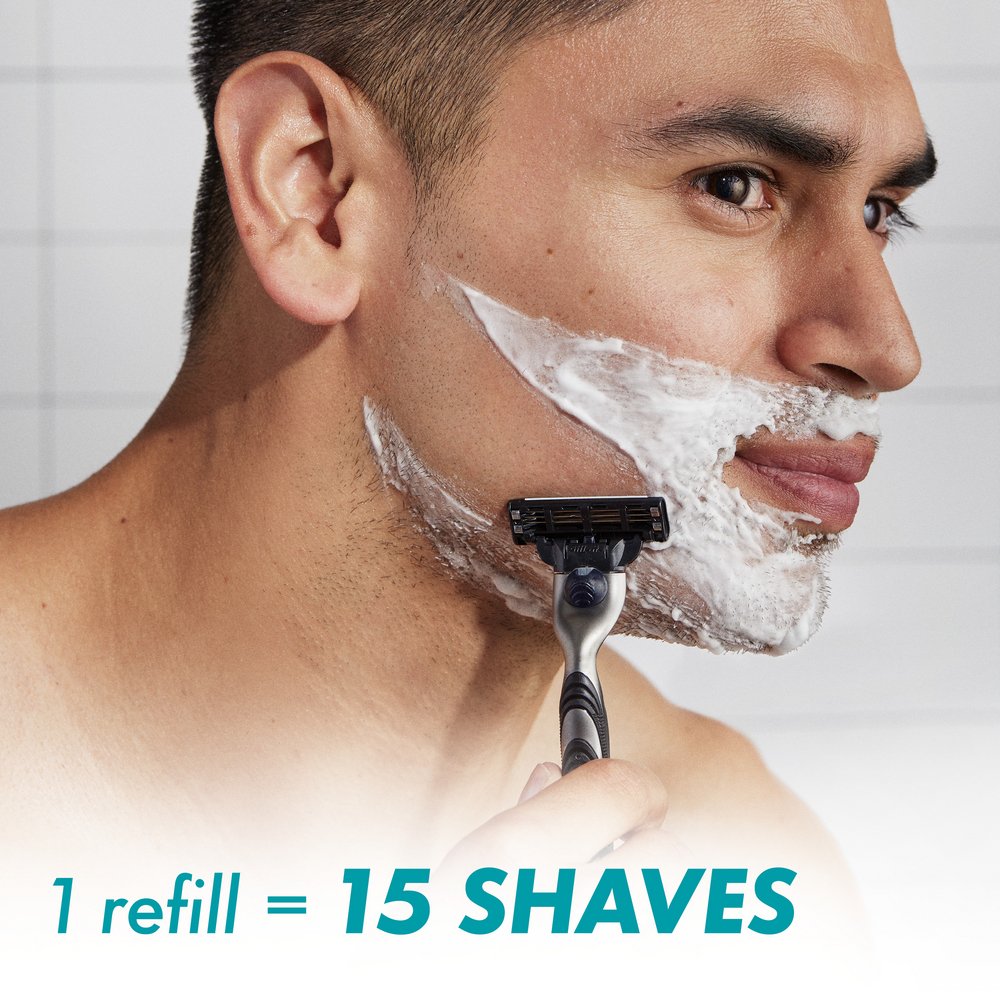 Gillette Mach3 Razor for Men + 2 Blade Refills